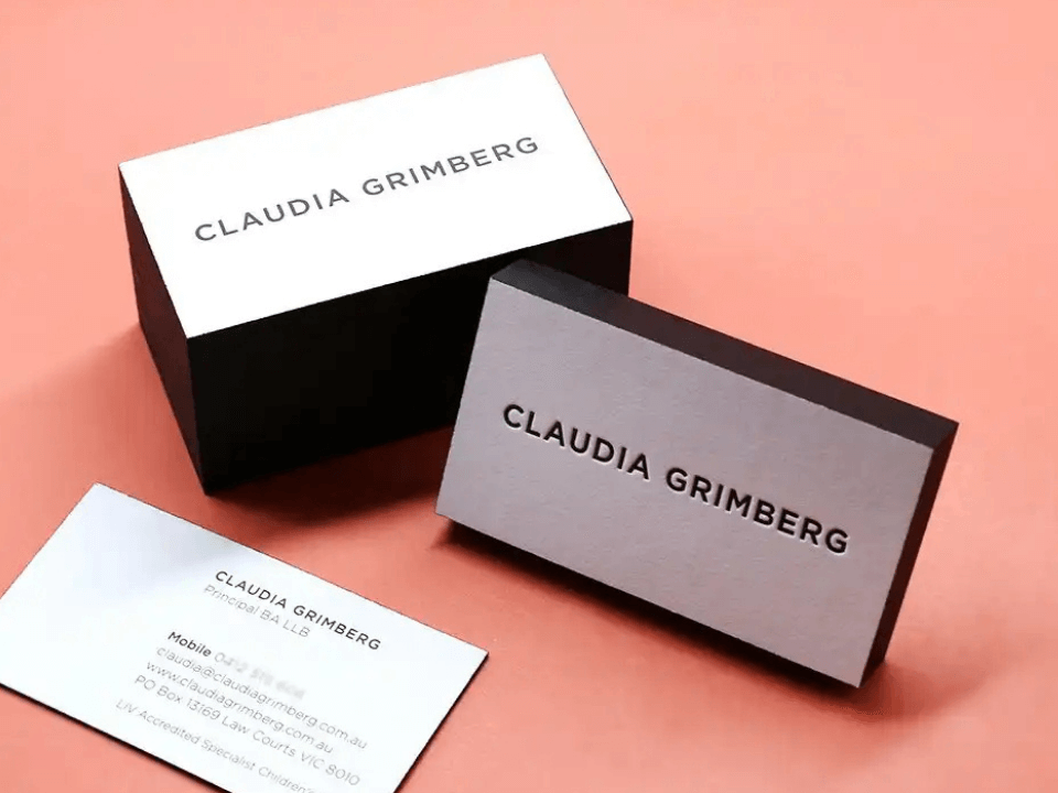 Letterpress Business Cards Packaging Boxes