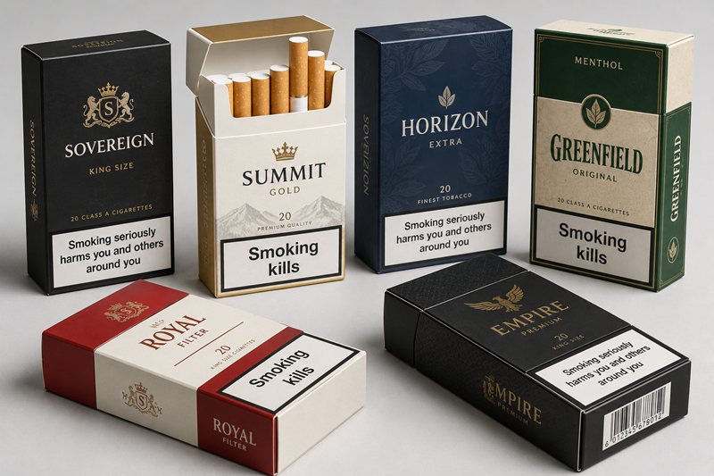 Cardboard Cigarette Packaging Boxes