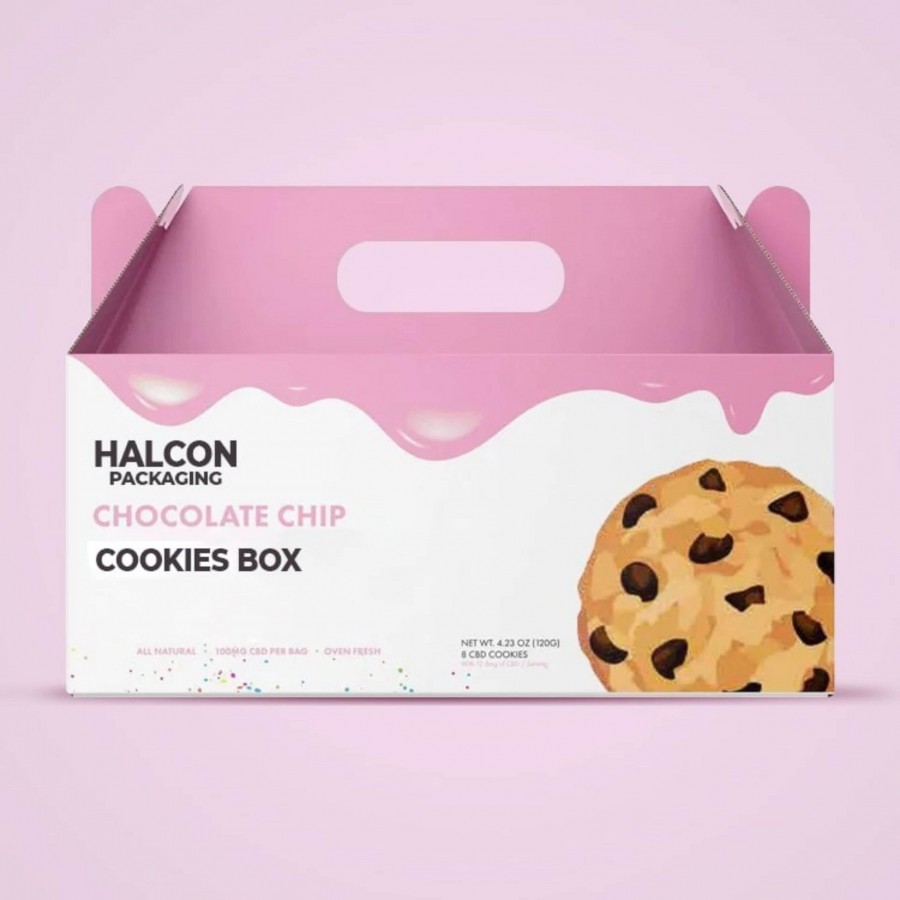 White Cookie Packaging Boxes