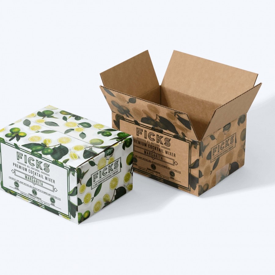 White Corrugated Packaging Boxes