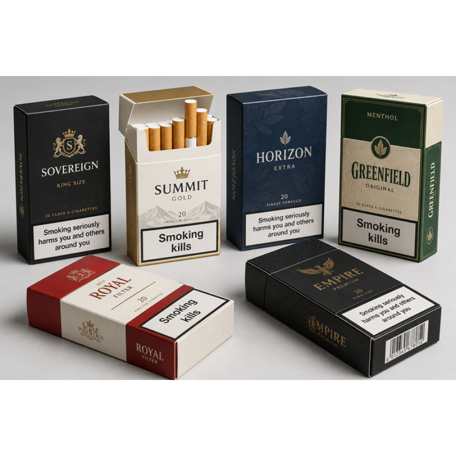 Cardboard Cigarette Packaging Boxes